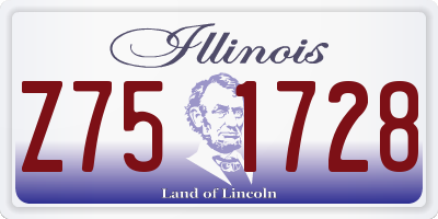 IL license plate Z751728
