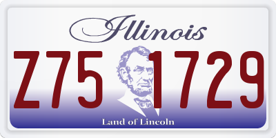 IL license plate Z751729