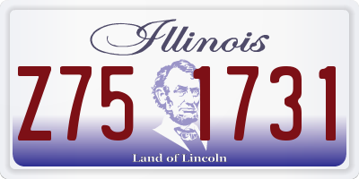 IL license plate Z751731