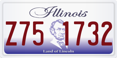 IL license plate Z751732