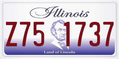 IL license plate Z751737
