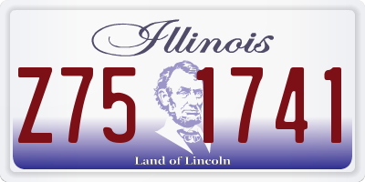 IL license plate Z751741