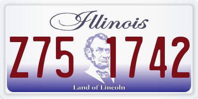 IL license plate Z751742