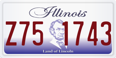 IL license plate Z751743