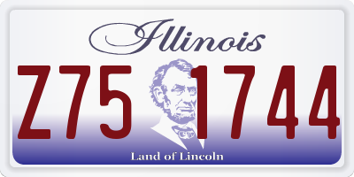IL license plate Z751744