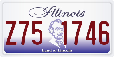 IL license plate Z751746