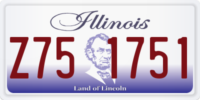 IL license plate Z751751