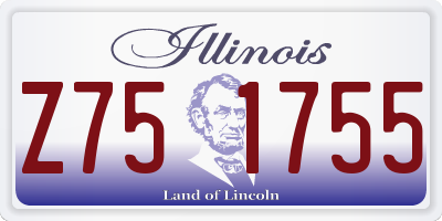 IL license plate Z751755