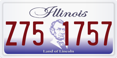 IL license plate Z751757