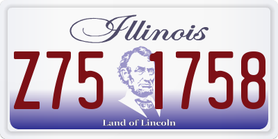 IL license plate Z751758