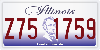 IL license plate Z751759