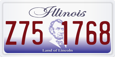 IL license plate Z751768