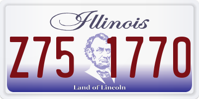 IL license plate Z751770