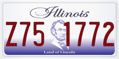 IL license plate Z751772