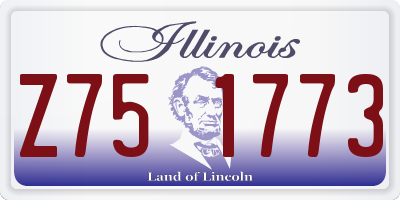 IL license plate Z751773