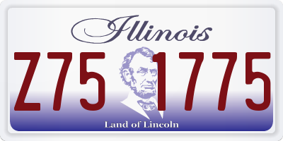 IL license plate Z751775