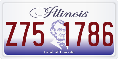 IL license plate Z751786