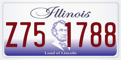IL license plate Z751788