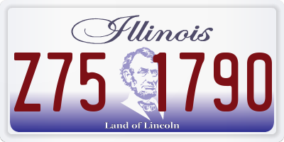 IL license plate Z751790