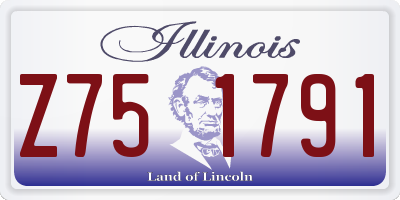 IL license plate Z751791