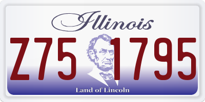IL license plate Z751795