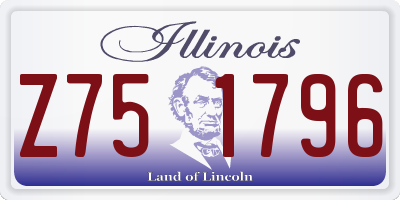 IL license plate Z751796
