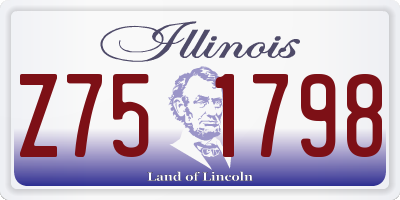 IL license plate Z751798