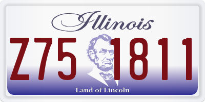 IL license plate Z751811