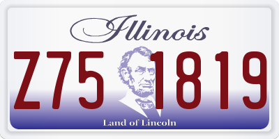 IL license plate Z751819