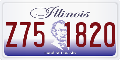 IL license plate Z751820