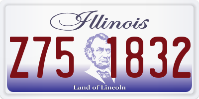 IL license plate Z751832