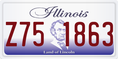 IL license plate Z751863