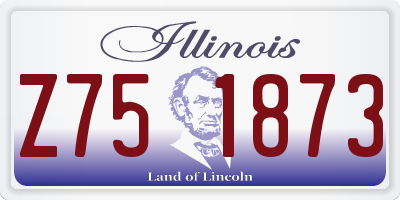 IL license plate Z751873