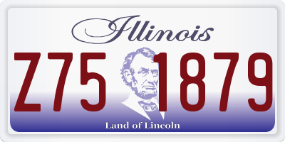 IL license plate Z751879