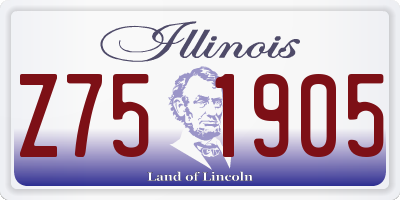 IL license plate Z751905