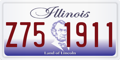 IL license plate Z751911