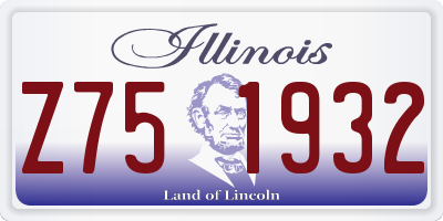 IL license plate Z751932