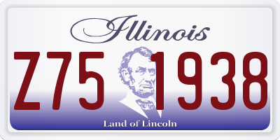 IL license plate Z751938