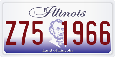 IL license plate Z751966