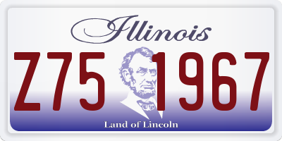 IL license plate Z751967