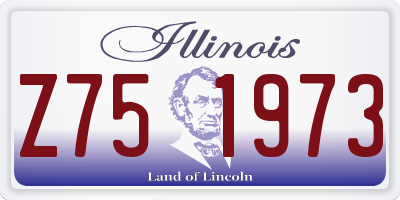 IL license plate Z751973