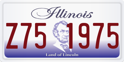 IL license plate Z751975