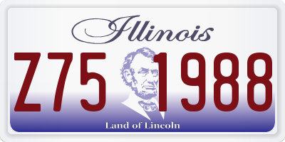 IL license plate Z751988