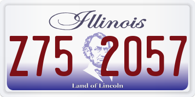 IL license plate Z752057