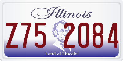 IL license plate Z752084