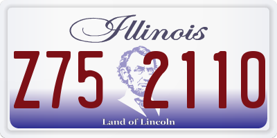 IL license plate Z752110