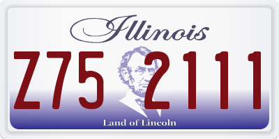IL license plate Z752111