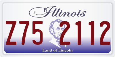 IL license plate Z752112