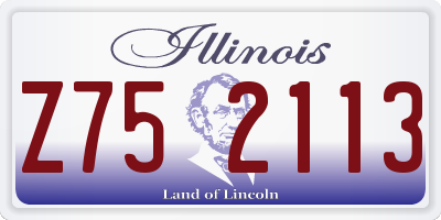 IL license plate Z752113