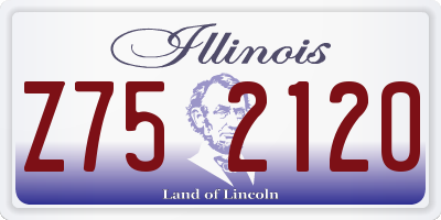 IL license plate Z752120